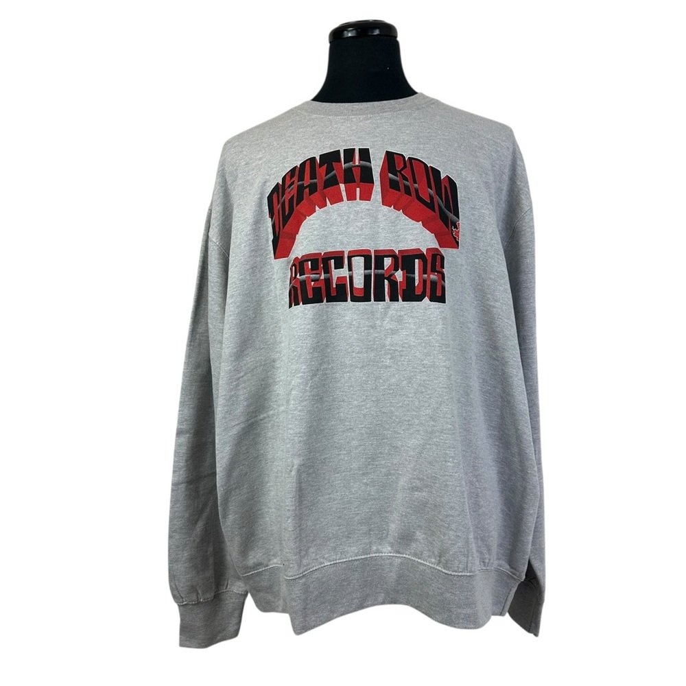 Crooks & Castles Death Row Records Gray Crewneck Sweatshirt 5XL